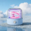 Portable UV ultrasonic cleaner with digital display for oral appliance cleaning
