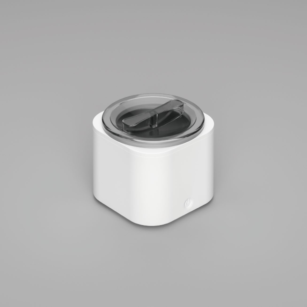White Ultrasonic Aligner Cleaner White M9D1201 ultrasonic aligner cleaner with transparent lid