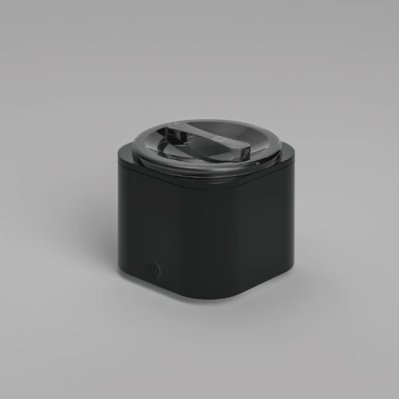 Black Ultrasonic Retainer Cleaner Black M9D1201 ultrasonic retainer cleaner with one-touch operation