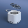 Front view of compact ultrasonic aligner and retainer cleaner