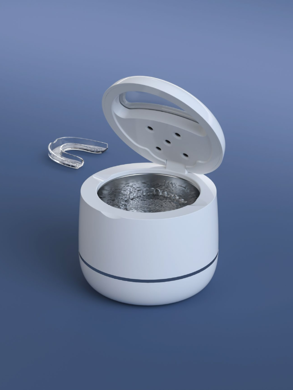 Ultrasonic cleaner for retainers, dental pod cleaner for dentures and dental appliances