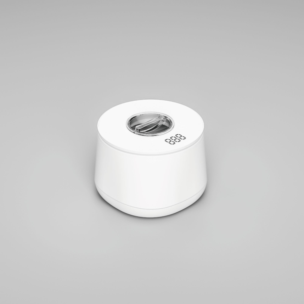 White 48kHz ultrasonic aligner cleaner with digital timer