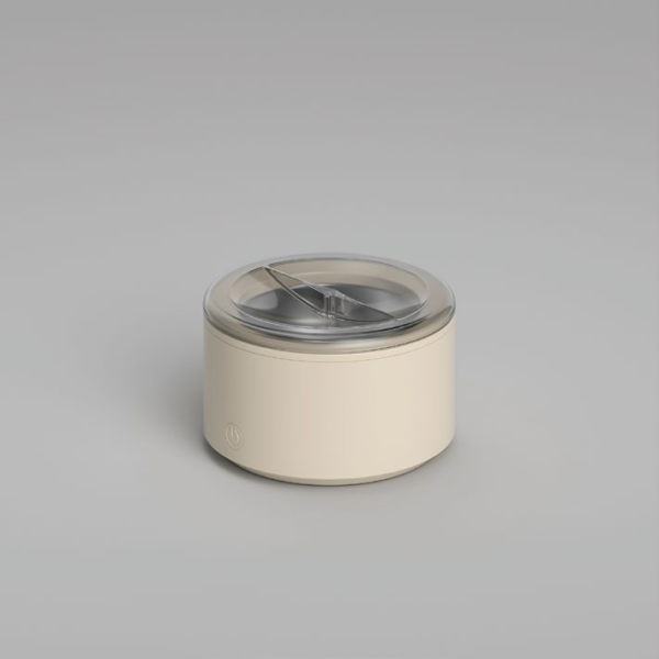 Beige Portable Ultrasonic Cleaner Beige M9C5101 portable ultrasonic denture and retainer cleaner
