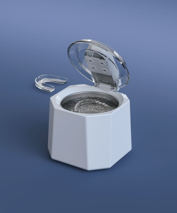 M9D3202 UV ultrasonic cleaner for retainers dentures and aligners