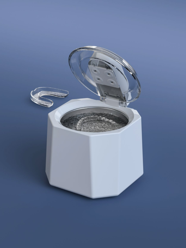 M9D3202 UV ultrasonic cleaner for retainers dentures and aligners
