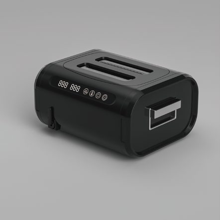 M9E101 ultrasonic cleaner black version for home jewelry and glasses cleaning