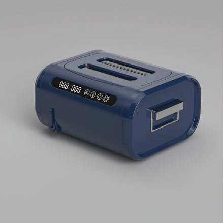 M9E101 ultrasonic cleaner blue model compact home cleaning device