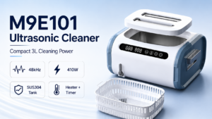 M9E101 ultrasonic cleaner for jewelry, glasses and dental aligners cleaning