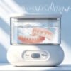 Portable ultrasonic retainer cleaner with 240ml glass tank for dentures and aligners