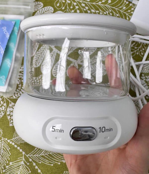 Portable ultrasonic denture cleaner real product photo for daily oral care