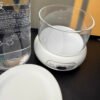 Portable ultrasonic retainer cleaner with transparent glass tank real product photo
