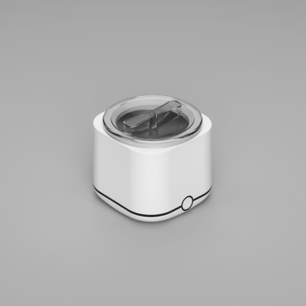 White 48kHz ultrasonic retainer cleaner for aligners, dentures and mouthguards