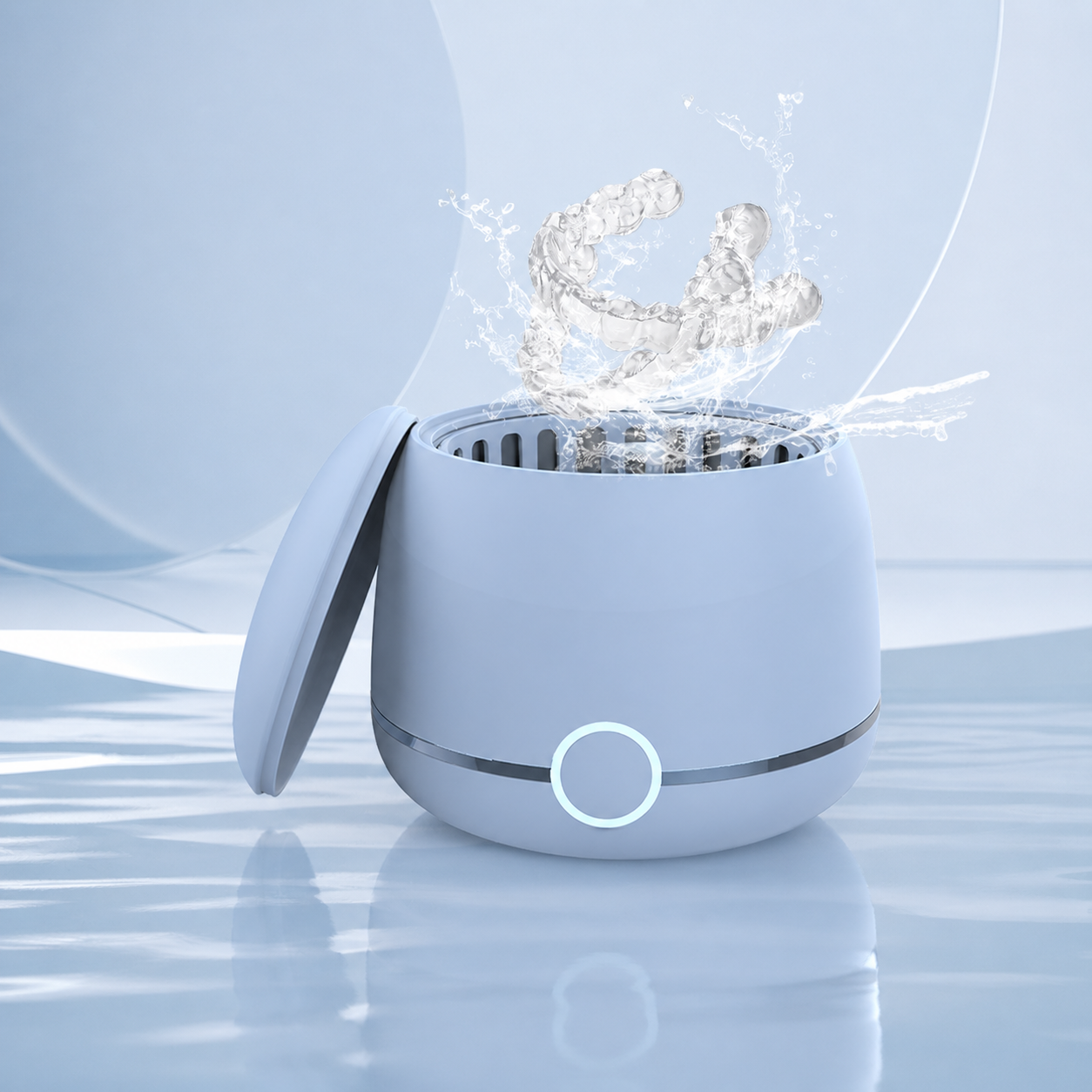 ZX-530 ultrasonic retainer cleaner with removable basket and lid