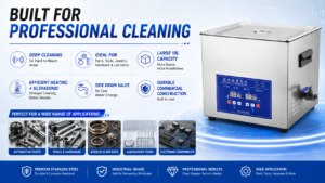 18L commercial ultrasonic cleaner for parts tools jewelry and laboratory items