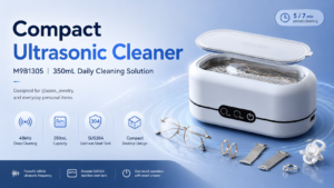 M9B1305 compact ultrasonic cleaner for glasses and jewelry