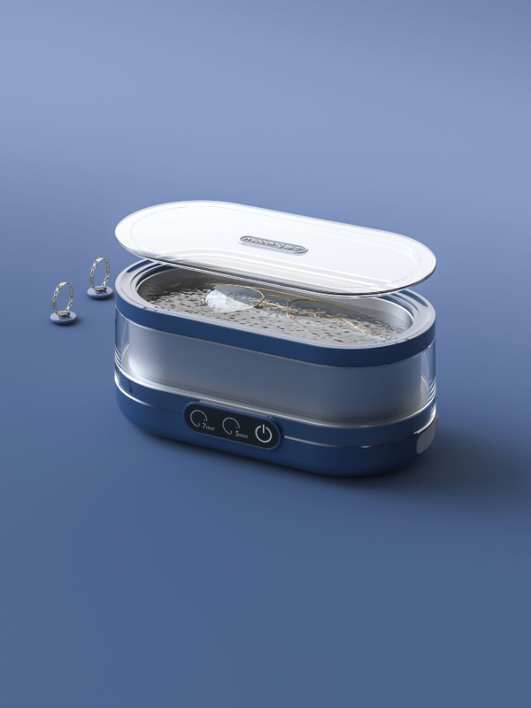 M9B1306 Ultrasonic Cleaner in Use M9B1306 ultrasonic cleaner cleaning glasses and jewelry