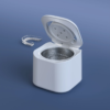 White Ultrasonic Retainer Cleaner M9D3201 white ultrasonic retainer cleaner with stainless steel tank cleaning clear aligner