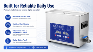 PL-S30 SUS304 heated ultrasonic cleaner with digital controls