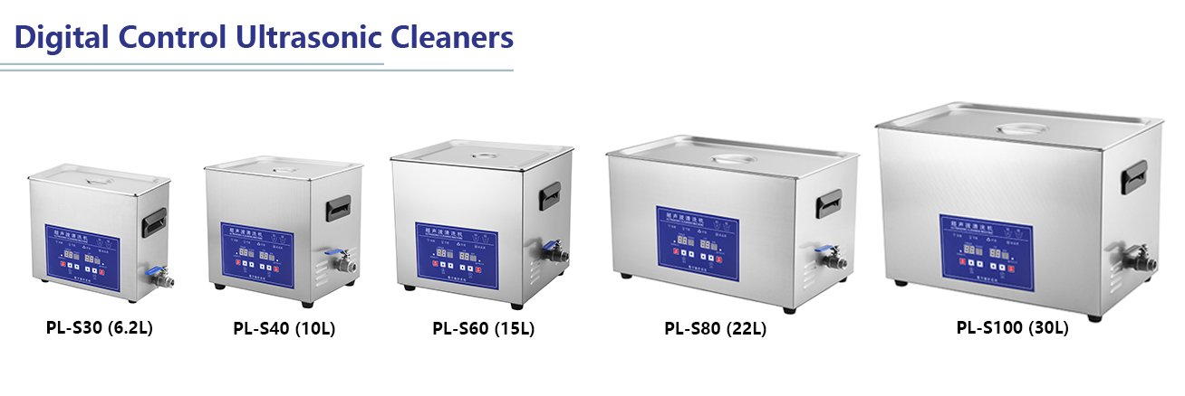 PL-S30 PL-S40 PL-S60 PL-S80 and PL-S100 digital control ultrasonic cleaner series