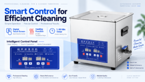15L ultrasonic cleaner with digital touch screen heating and 1-99 minute timer