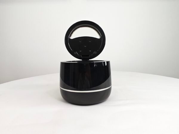 M9C3202 open ultrasonic cleaner showing 220mL cleaning chamber